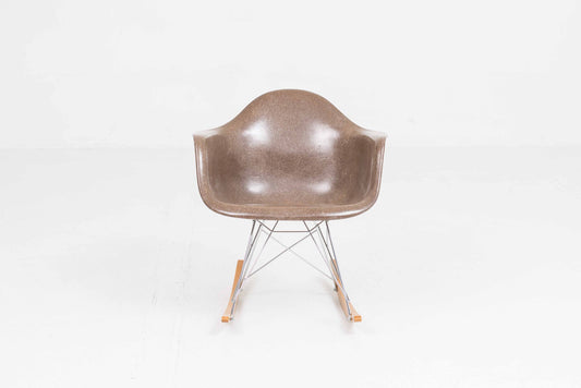 Vintage Schaukelstuhl RAR von Charles und Ray Eames für Herman Miller und Vitra Braun