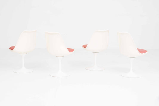 Vintage Stuhl Tulip von Eero Saarinen für Knoll International Set von 4 drehbar