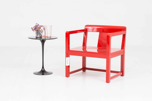 Vintage Beistelltisch Tulip von Eero Saarinen für Knoll International, schwarzer Marmor