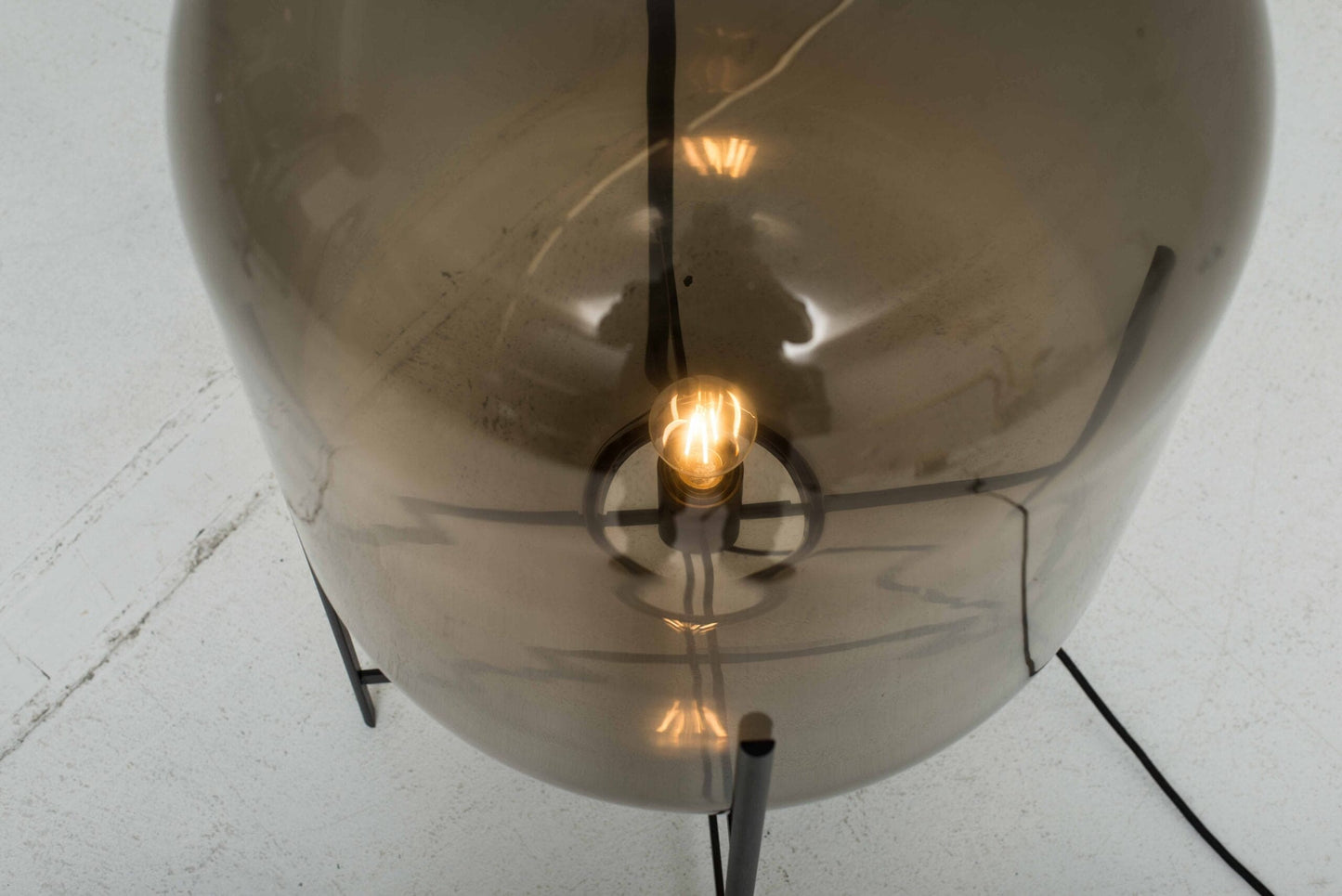 Lampe à suspension vintage Oda de Sebastian Herkner pour Pulpo gris fumé