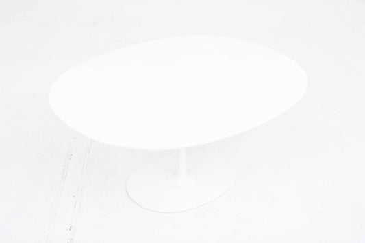 Vintage Couchtisch Dizzie von Lievore Altherr Molina für Arper weiß oval