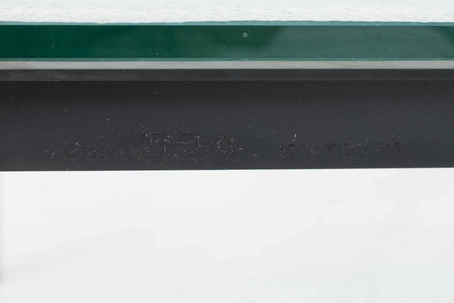 Vintage coffee table LC10 by Le Corbusier for Cassina, suitable for outdoor use