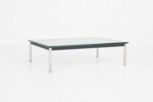 Vintage coffee table LC10 by Le Corbusier for Cassina, suitable for outdoor use