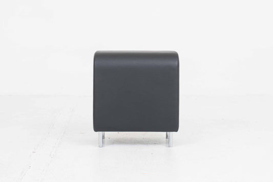 Vintage Bank I by Jasper Morrison for Vitra in black leather