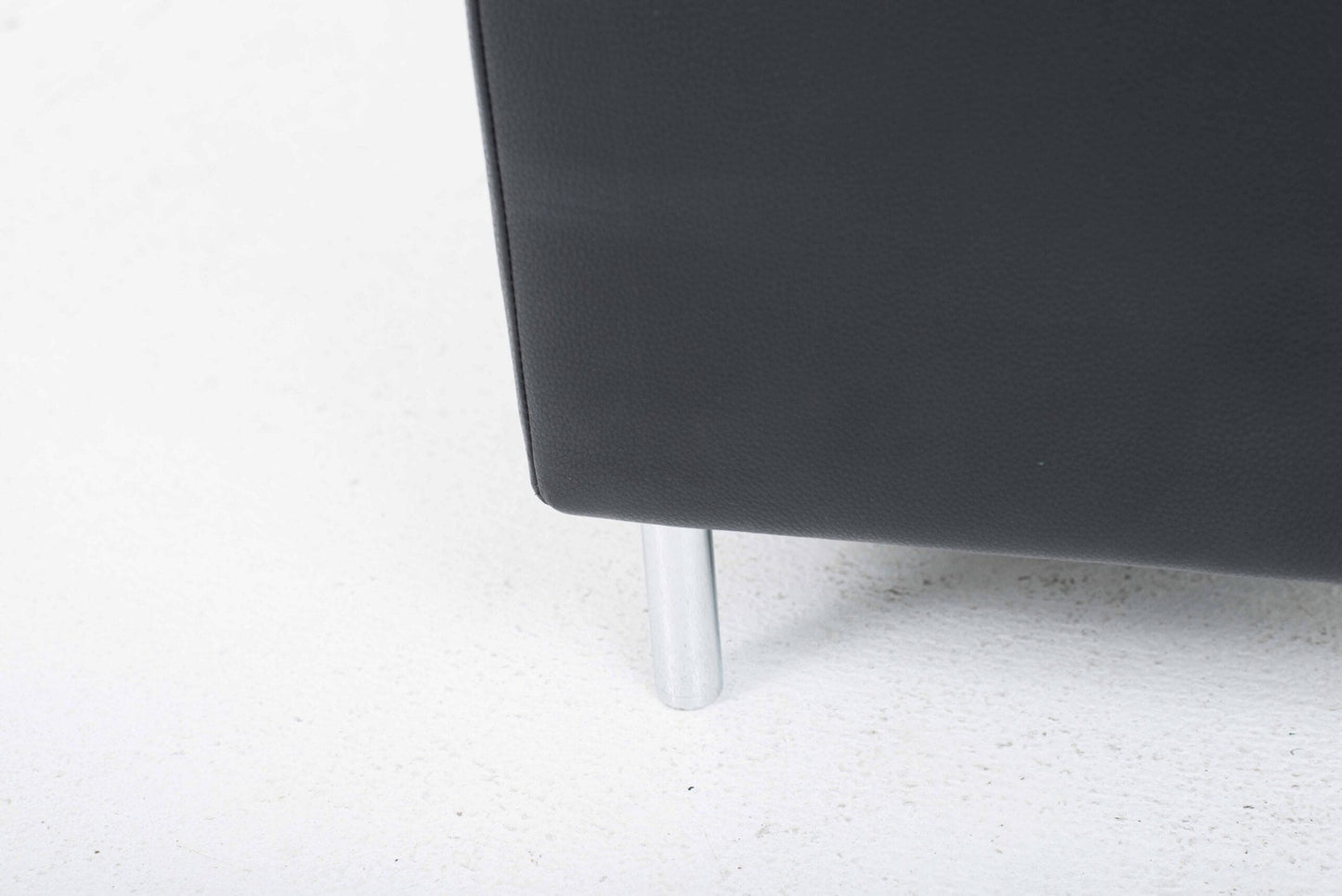 Vintage Sitzbank von Jasper Morrison für Vitra in schwarzem Leder