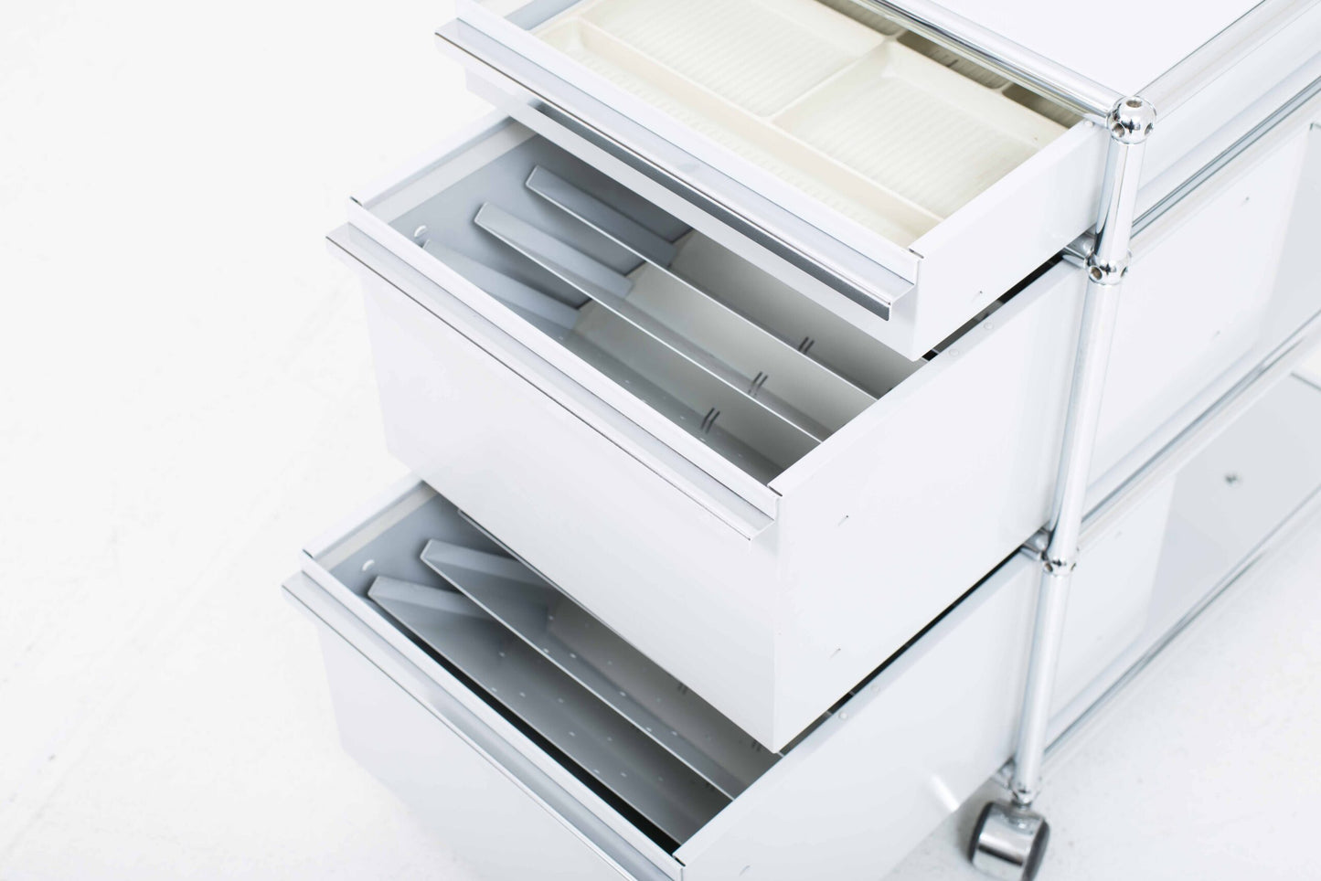 Vintage Rollcontainer von Paul Schärer und Fritz Haller für USM Haller