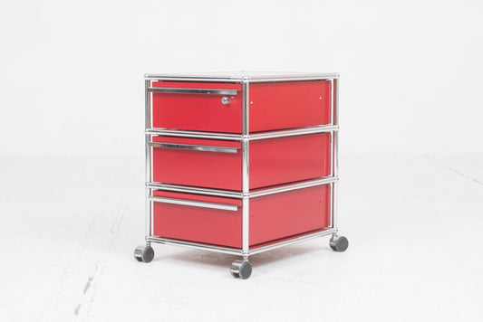 USM Rollcontainer Rubinrot