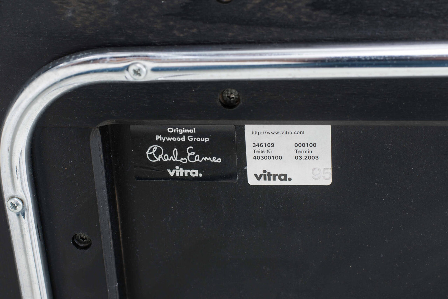 Table basse vintage CTM de Charles Eames pour Vitra