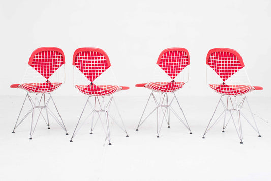 Vintage DKR-2 Wire Chair by Charles & Ray Eames for Vitra Set of 4