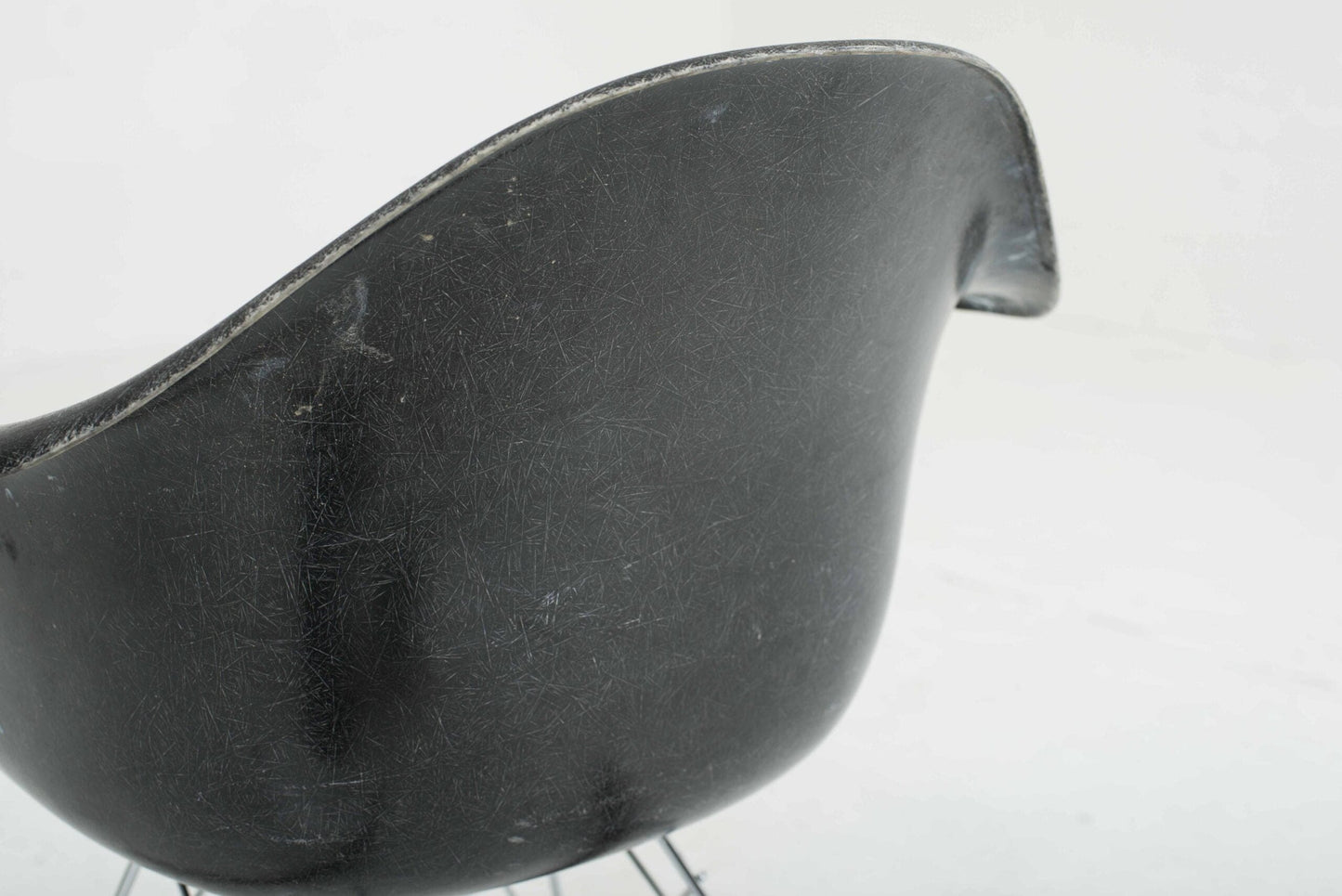 Vintage rocking chair by Charles Eames for Vitra black