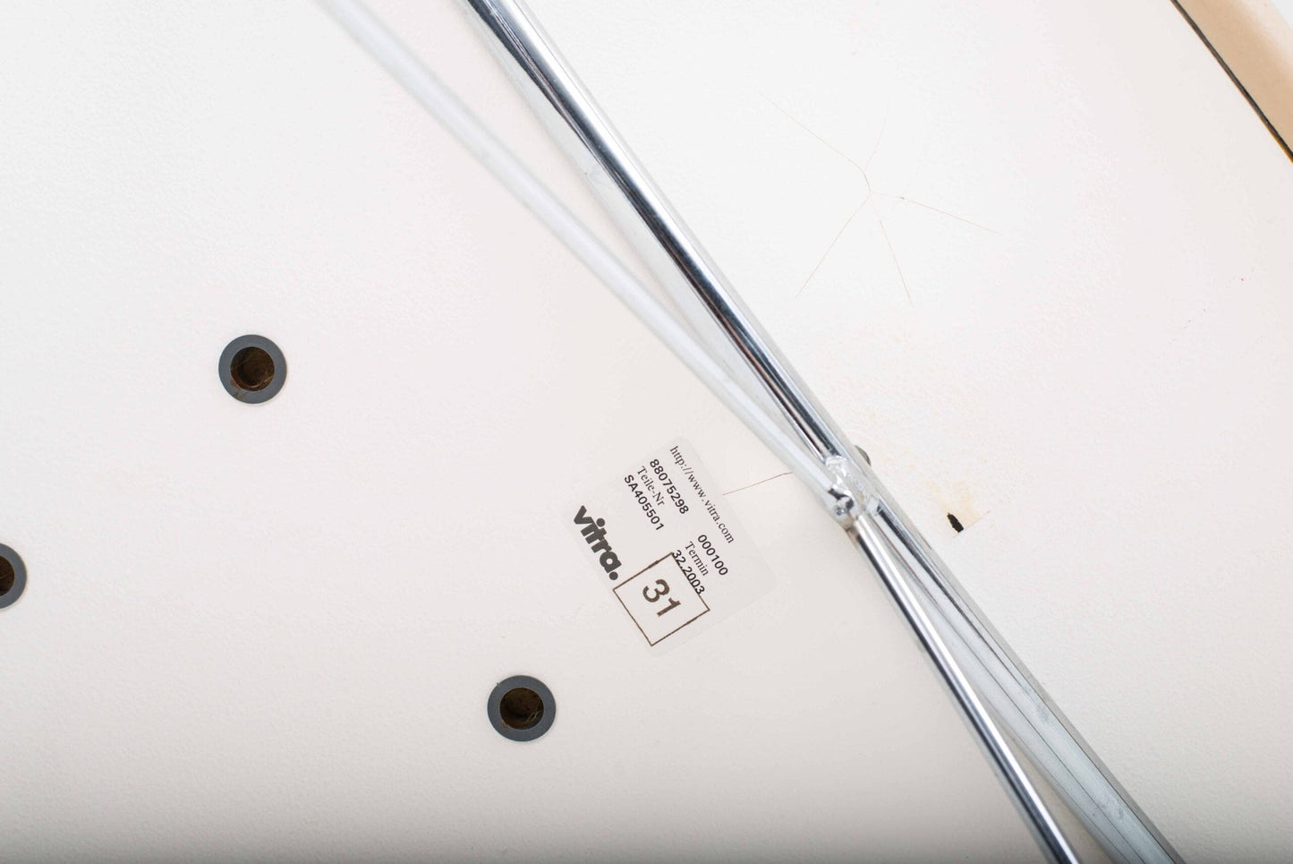 Fauteuil vintage Coconut de George Nelson pour Vitra en cuir crème