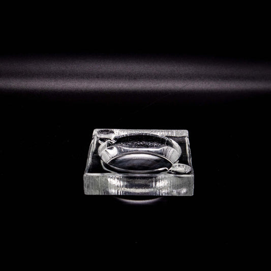 Vintage Aschenbecher aus Klarglas