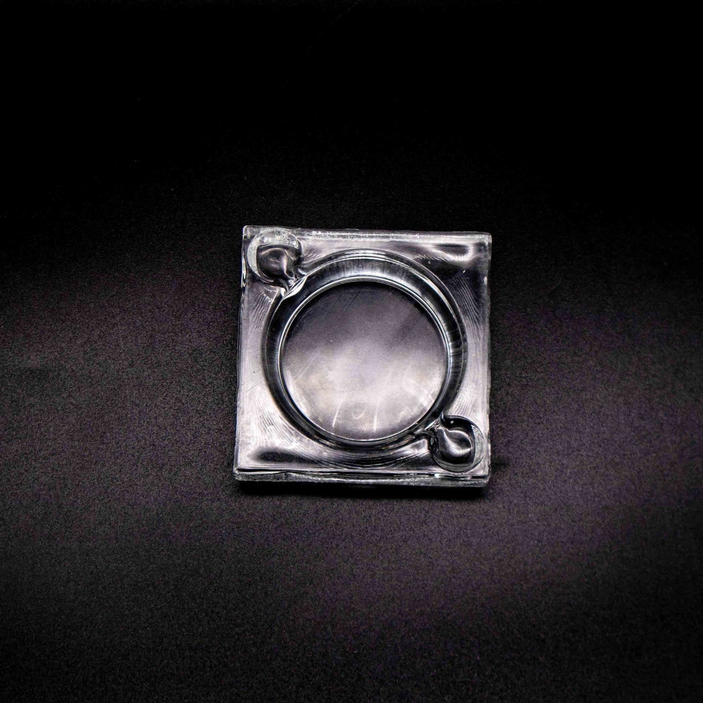 Vintage Aschenbecher aus Klarglas