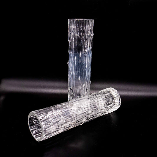 Vintage Vase Set von 2 von Václav Hanuš für Jablonecké Sklárny