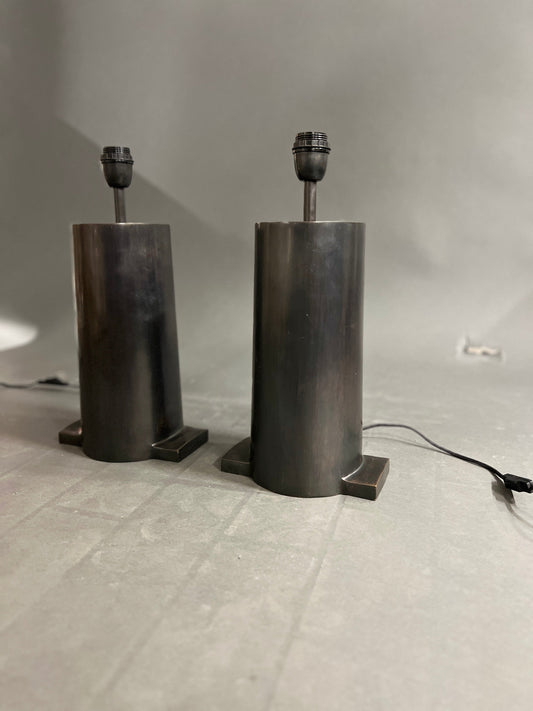 Set von 2 Tischlampen mit Schirm