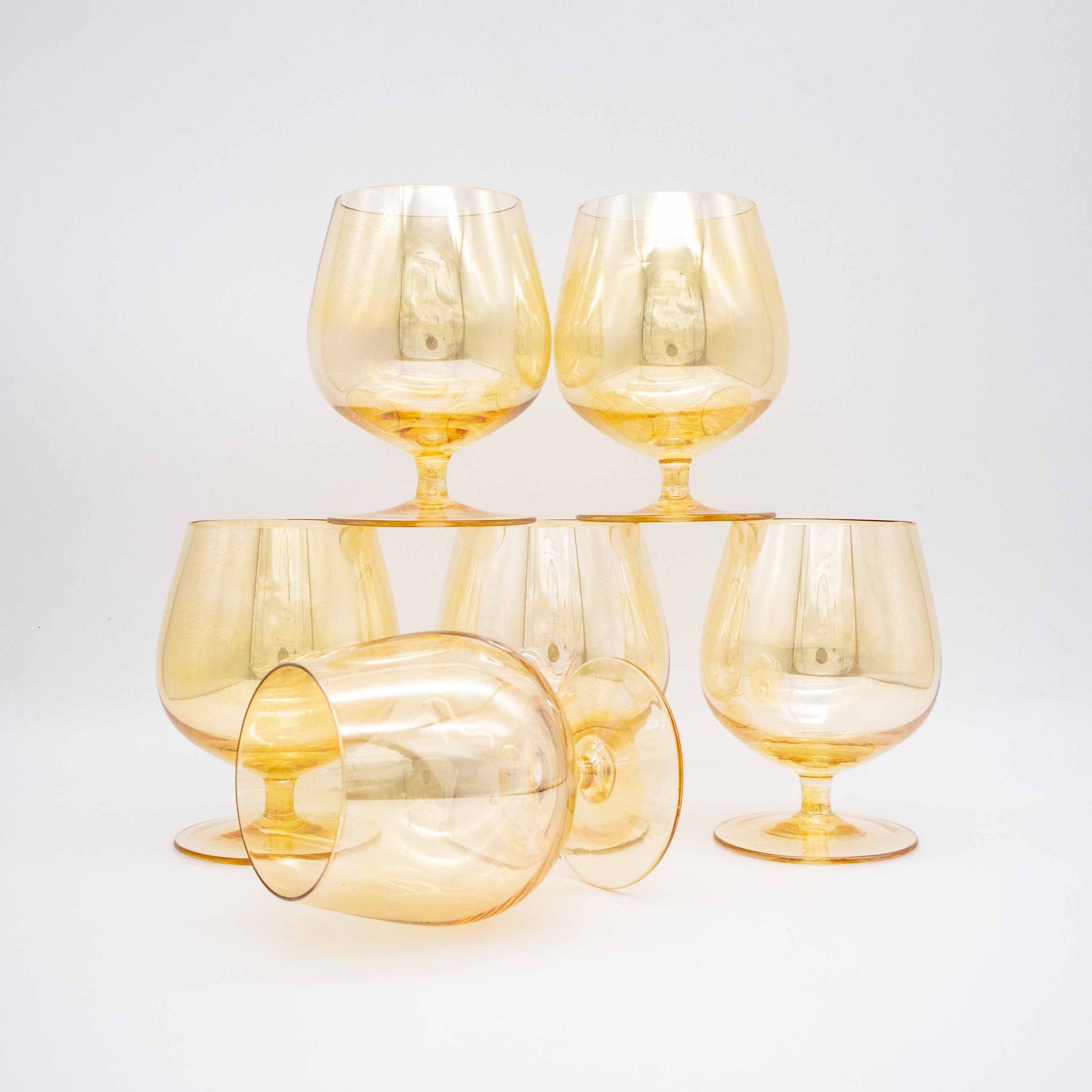 Vintage Whiskeyschwenker Lüstriert Set von 6