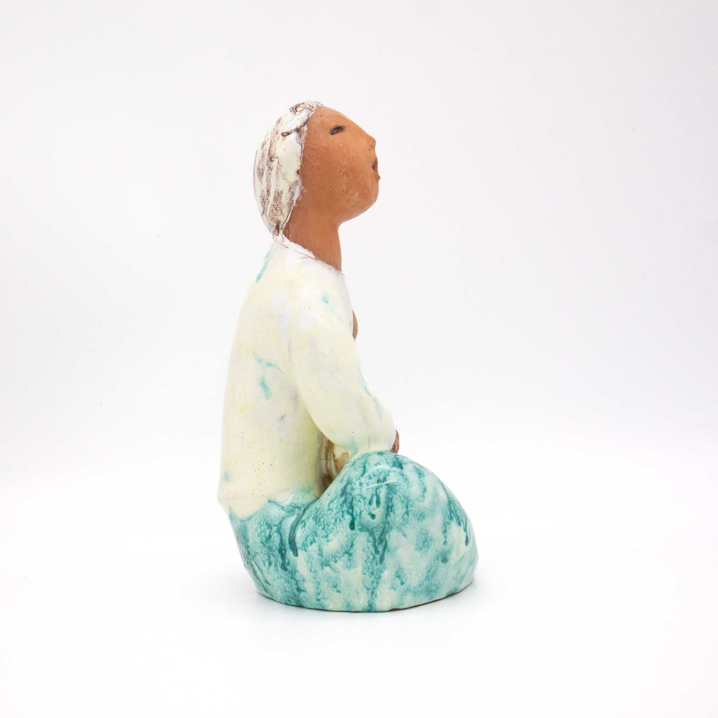 Vintage mandolin player figurine Art Deco