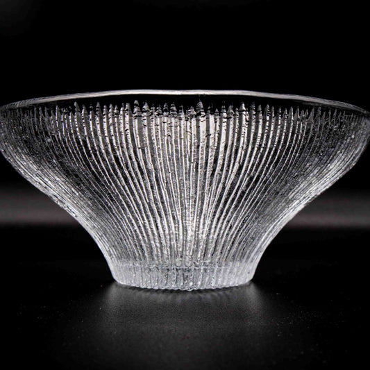 Vintage pedestal bowl ice glass