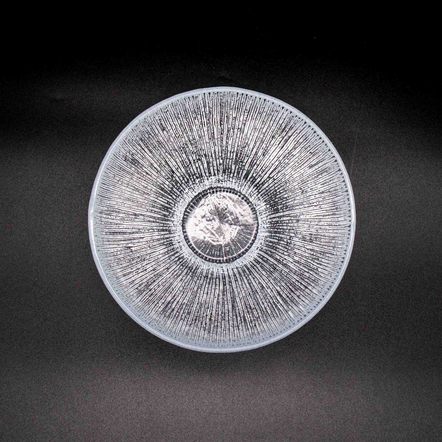 Vintage pedestal bowl ice glass