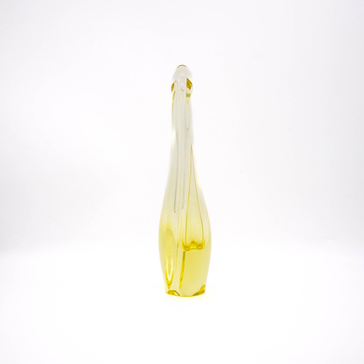 Vintage Vase von Miroslav Klinger für Zelezny Brod Gelb