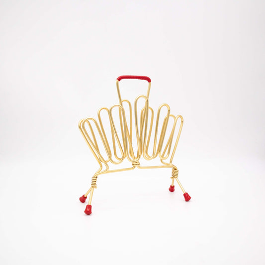 Vintage Servietten- oder Kartenhalter im Zeitungsständer-Design