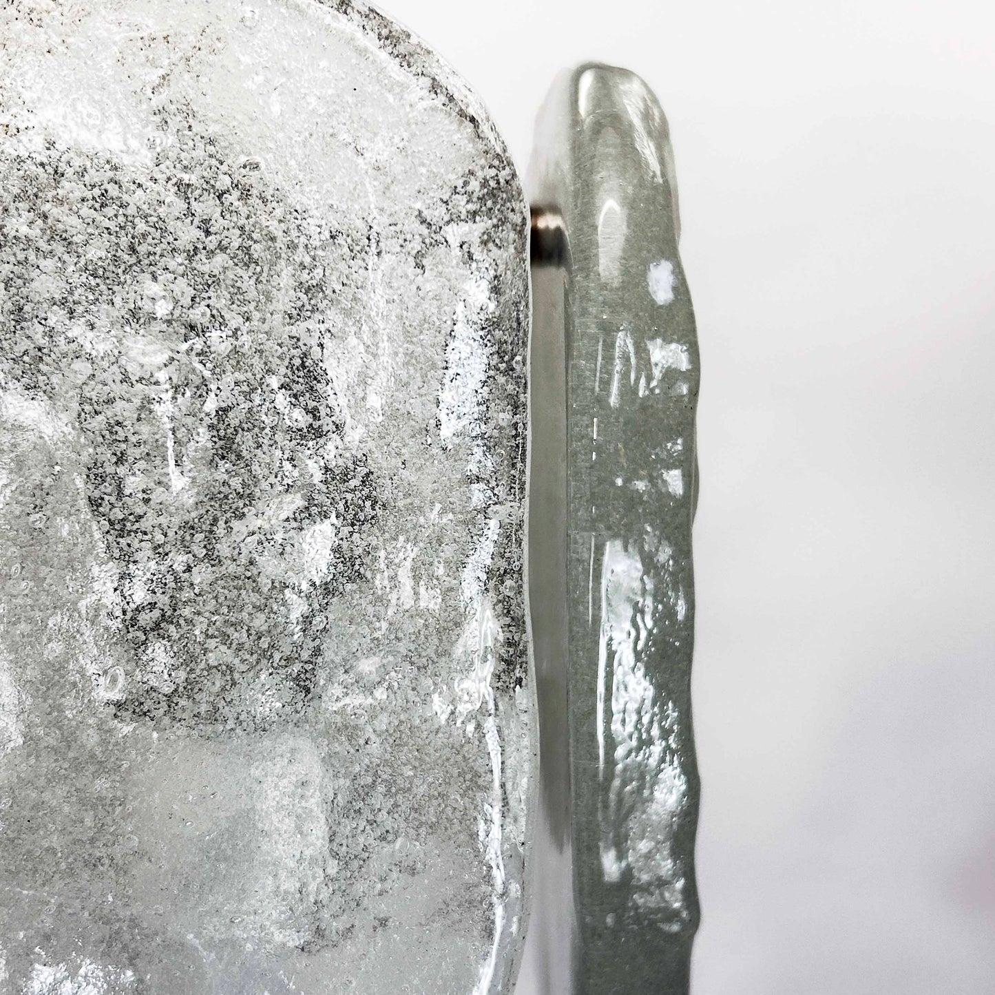 Lustre vintage en verre glacé « Dürnstein » de JT Kalmar