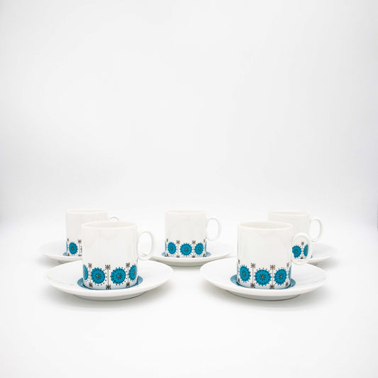 Vintage Porcelain Coffee Service Medallion Emerald by Thomas