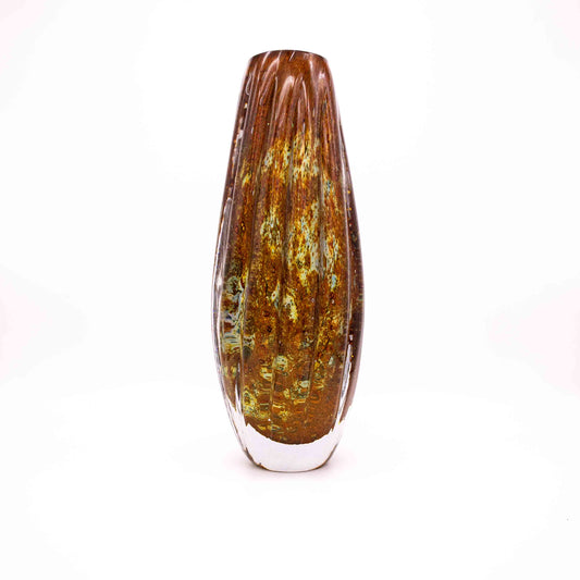 Vintage Schwere Gral Glas Vase von Karl Wiedmann, Vorderseite