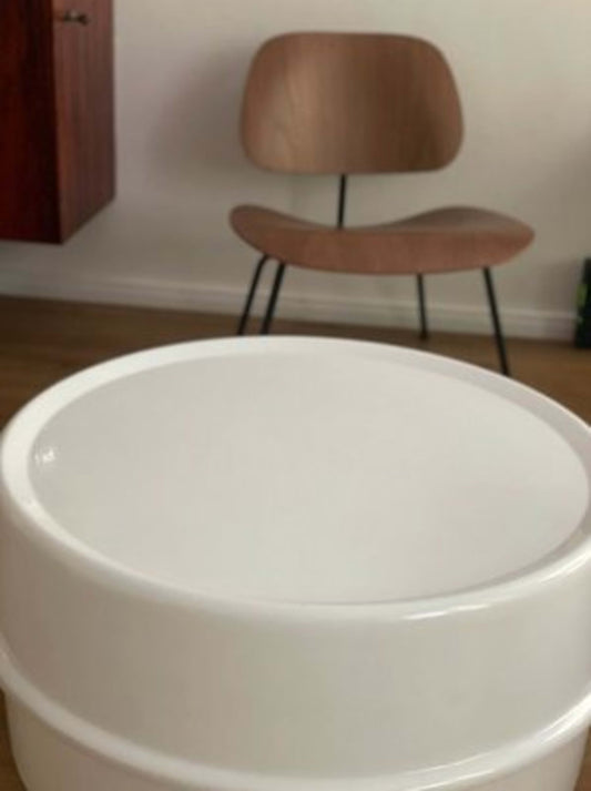 Vintage Tischlampe Ilumesa von Verner Panton für Innovation Randers cremeweiß