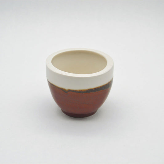 Planter white/red/brown