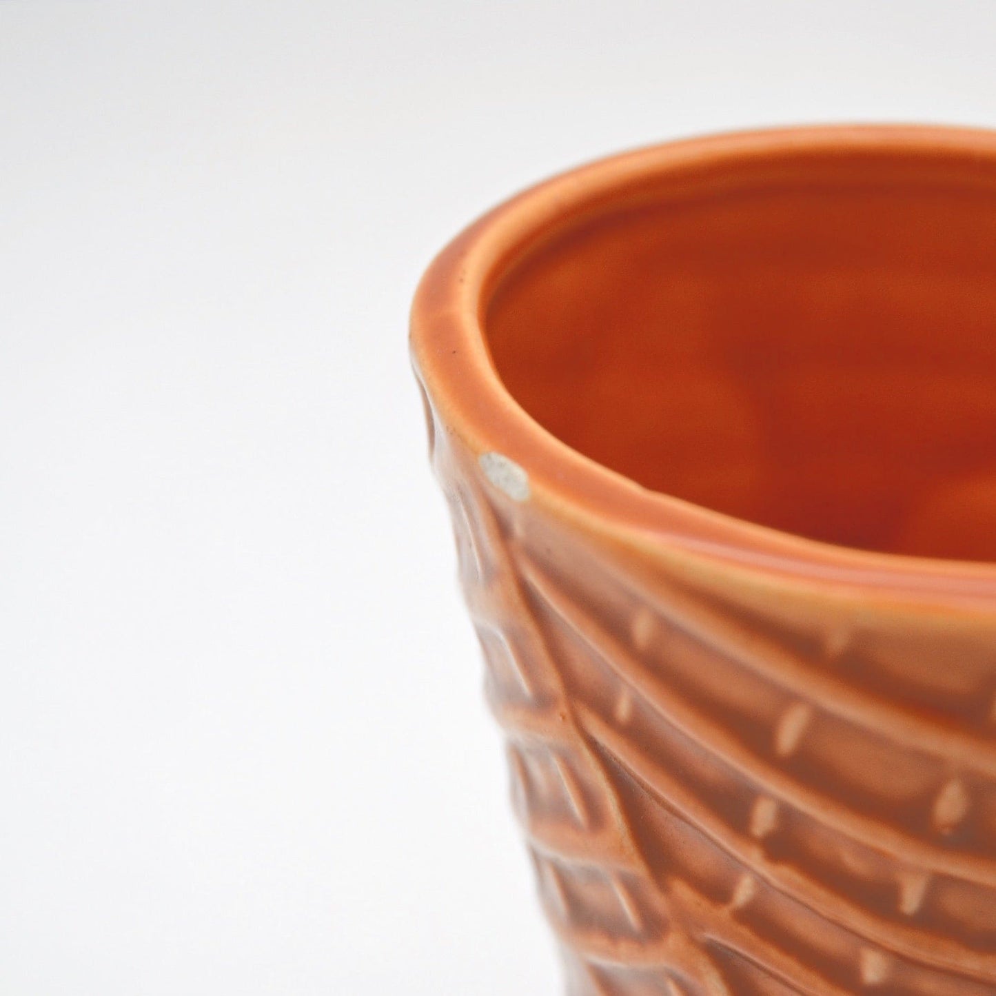 Vintage Stoneware Ice Cream Bowl Light Brown Set of 5