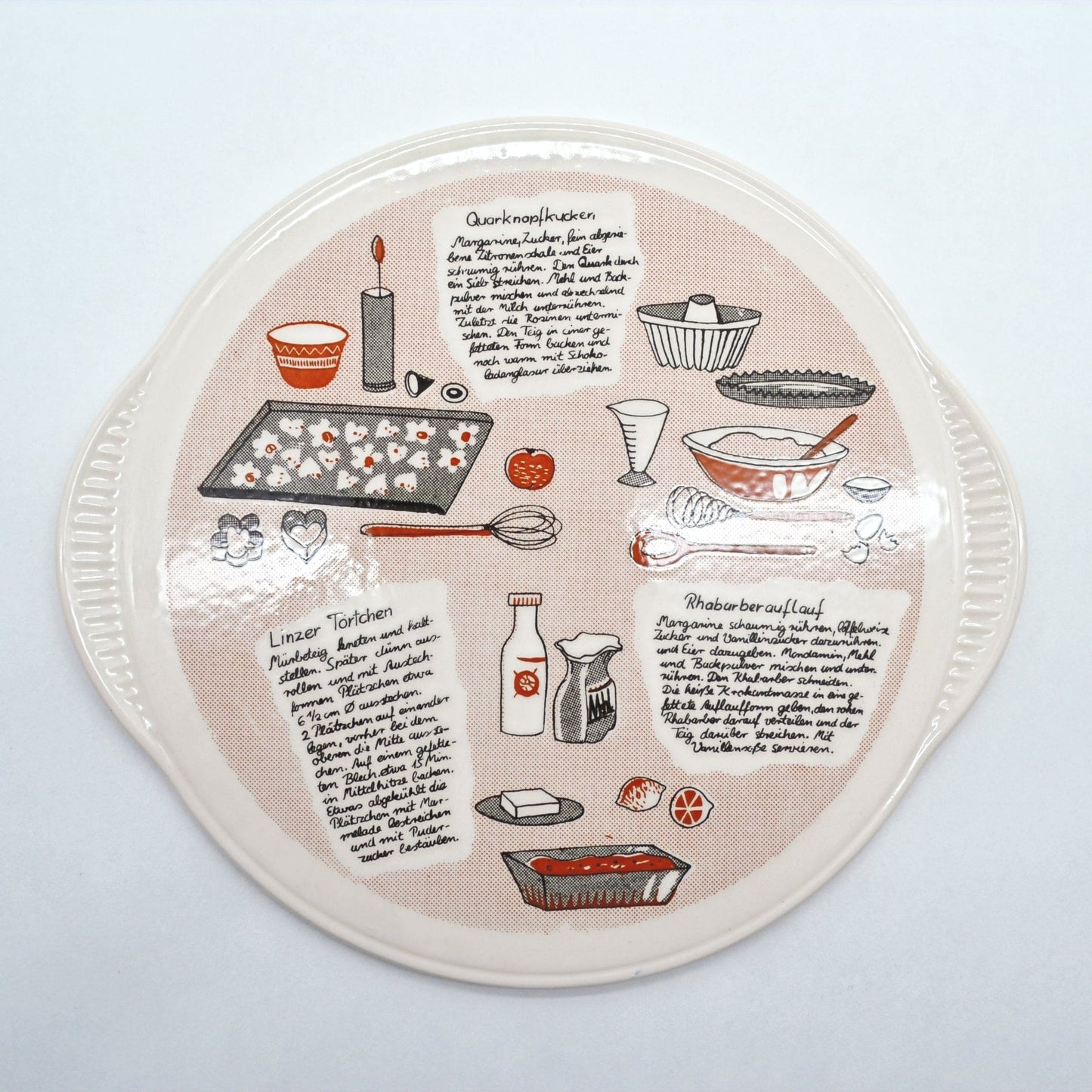 Vintage cake plate Staffel Stoneware