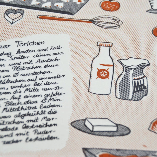 Vintage Kuchenplatte Staffel Stoneware