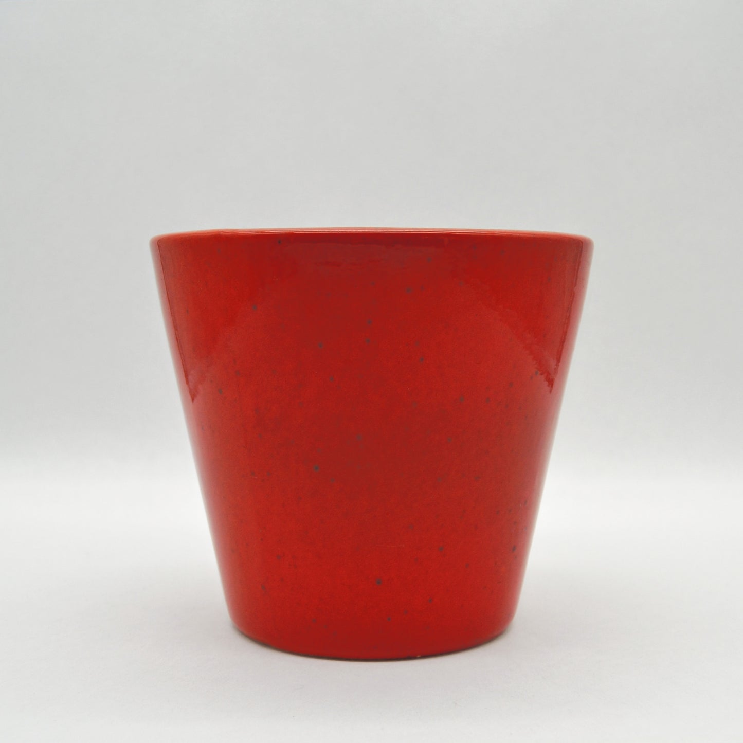 Jardinière vintage en grès rouge/bleu