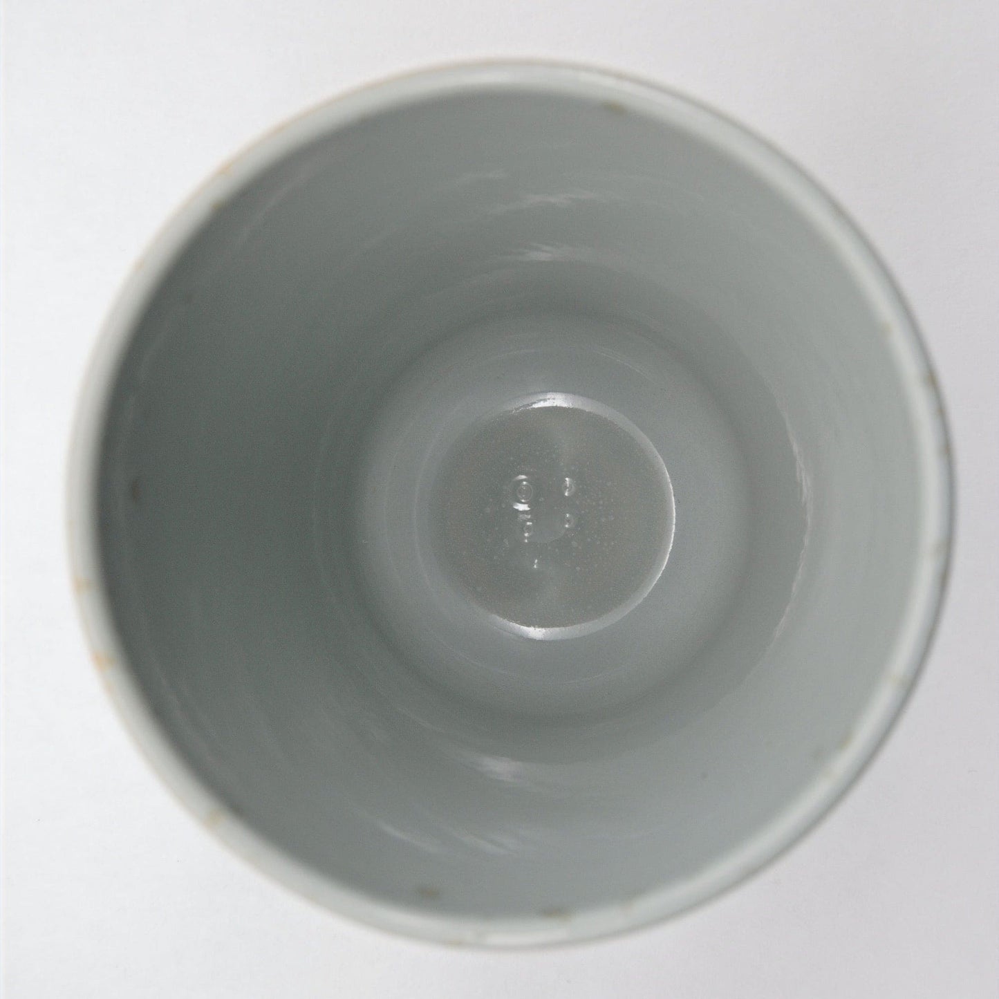 Jardinière vert clair moucheté