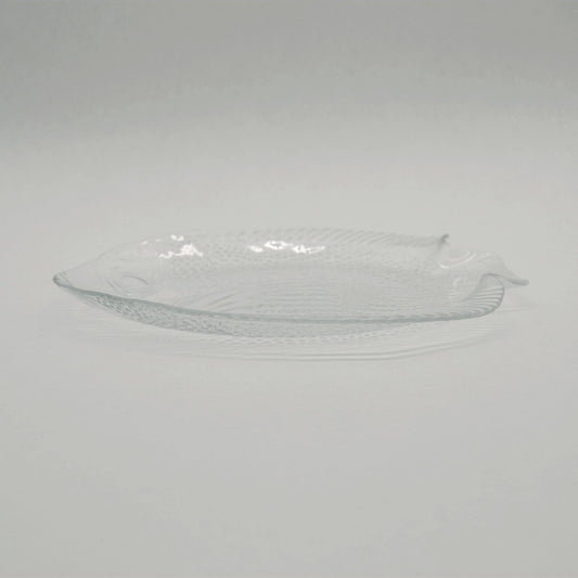 Vintage Glasfisch Teller von Arcoroc