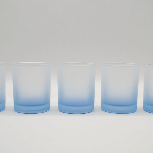 Vintage Glas Leonardo JOY von Leonardo hellblau Set von 5