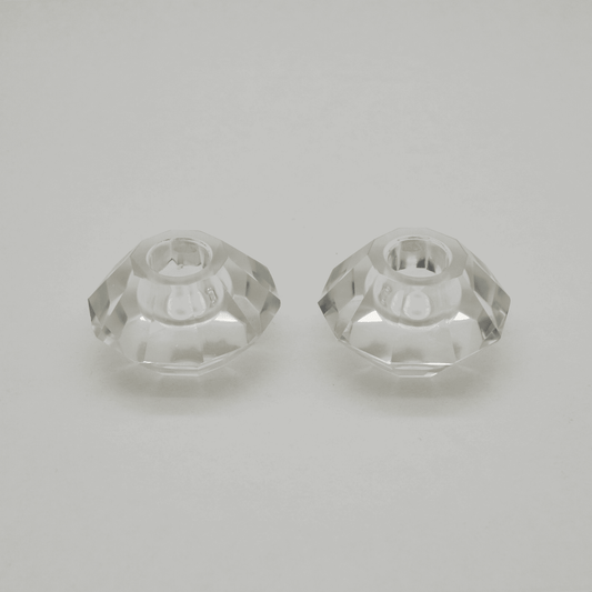 Kerzenhalter Glas Set von 2