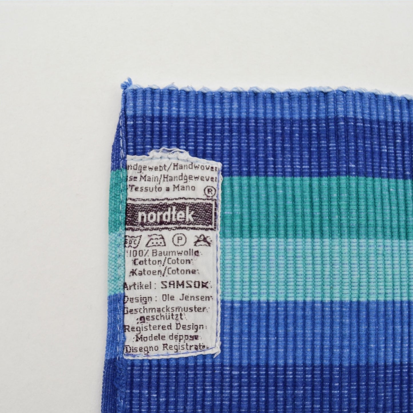 Vintage placemat blue/green set of 2