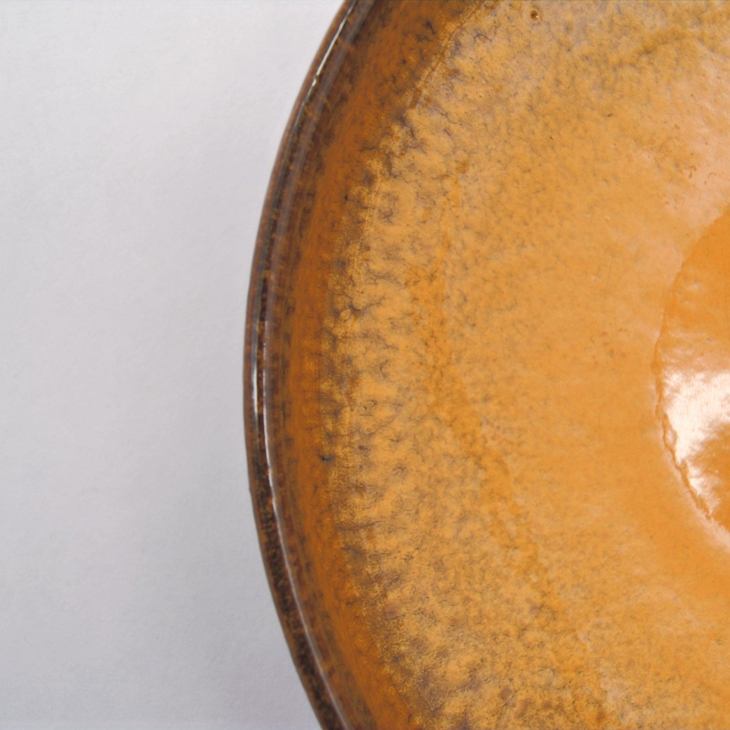 Vintage Schale ocker/braun