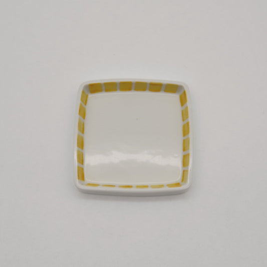 Schälchen weiß/gelb