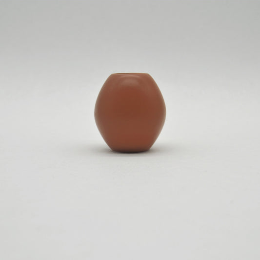 Steinzeug Vase Dunkelrosa, H 7 cm
