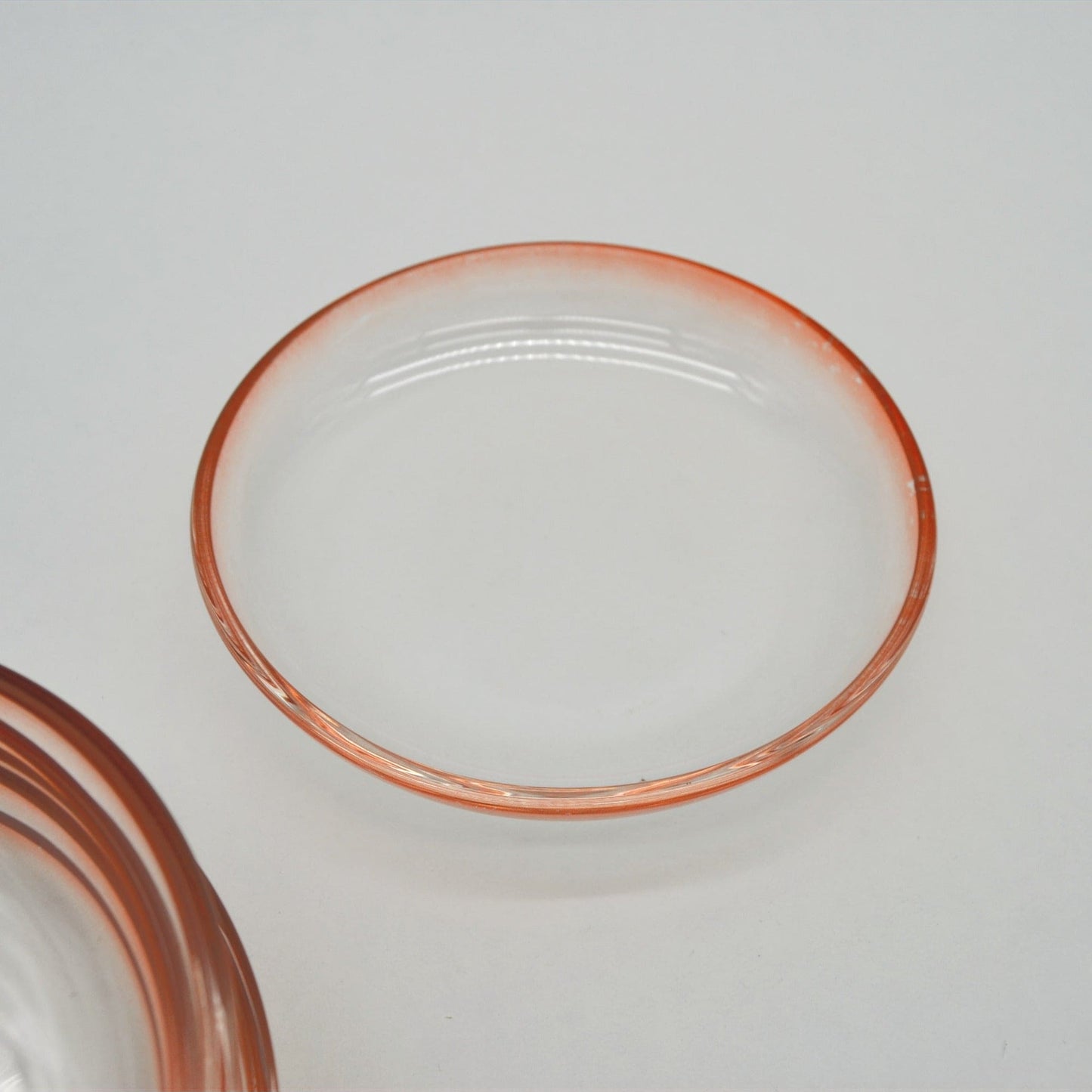 Vintage glass bowl orange by Walther Glas set of 6
