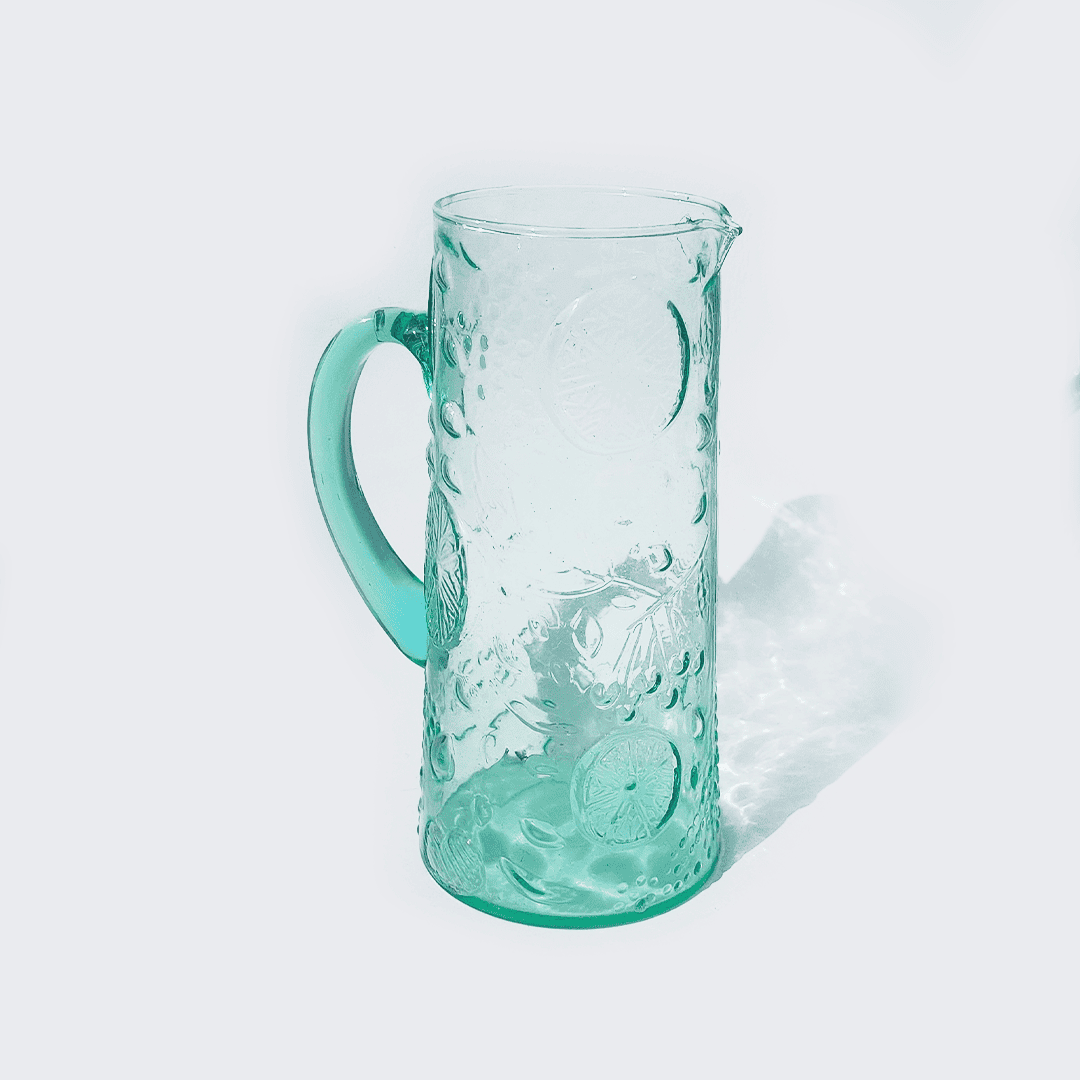 Vintage Karaffe Tutti Frutti türkis