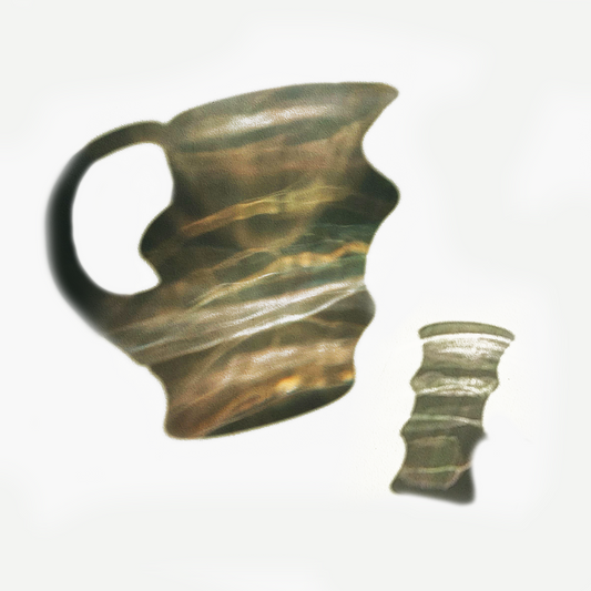 Vintage glass carafe rainbow from the 1920s