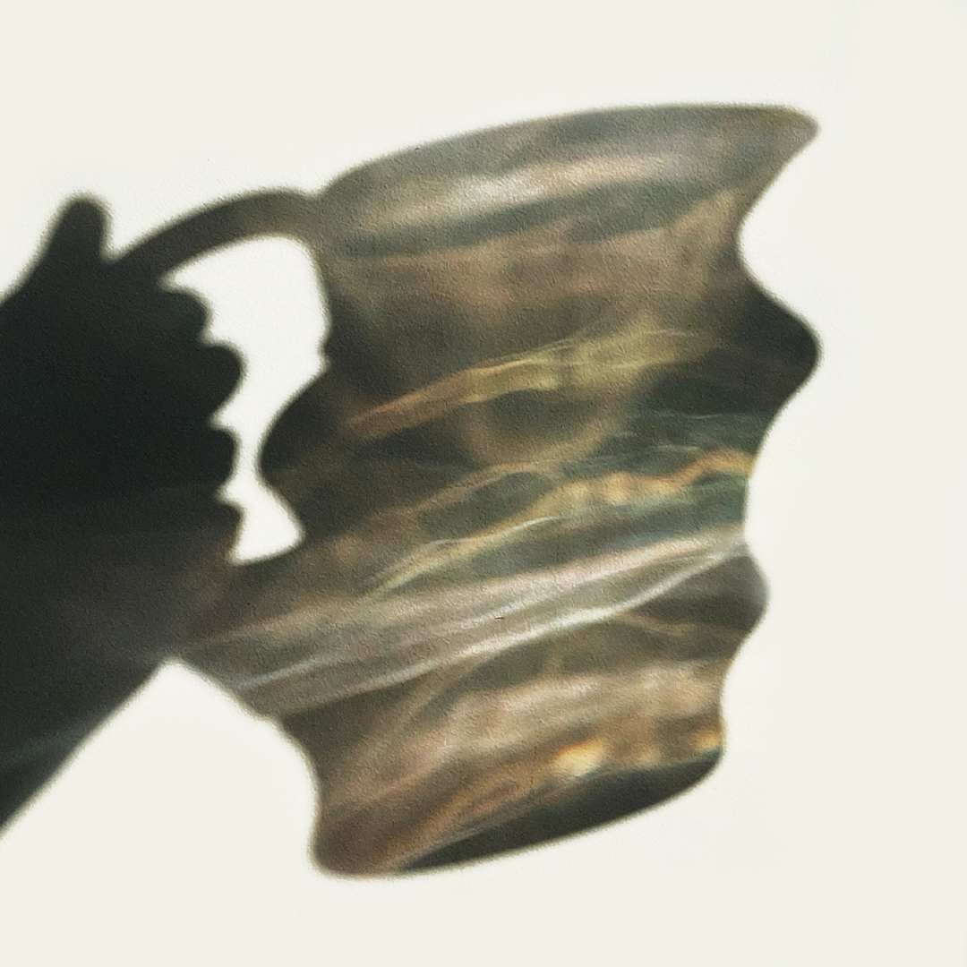 Vintage glass carafe rainbow from the 1920s