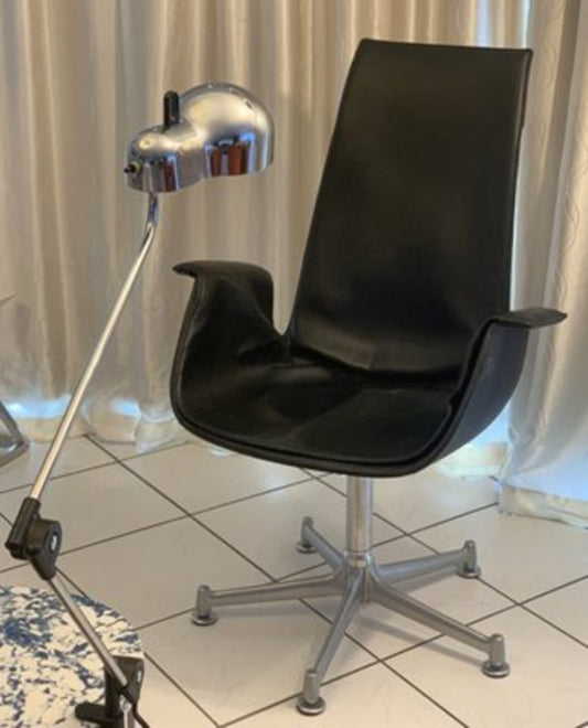 Vintage Schreibtischlampe Topo von Joe Colombo für Stilnovo silber