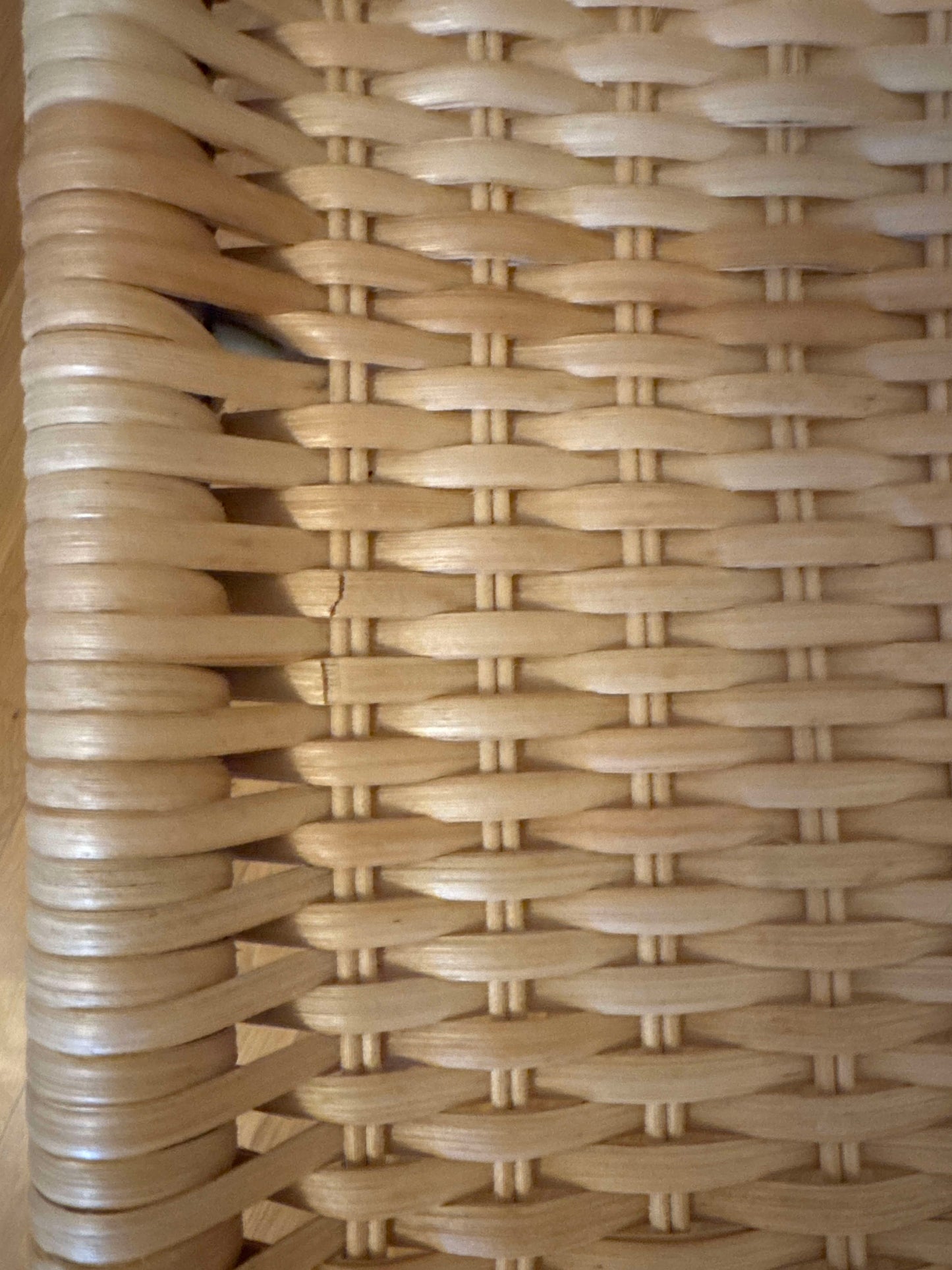 Vintage Freischwinger S 533 R von Mies van der Rohe für Thonet mit Korbgeflecht