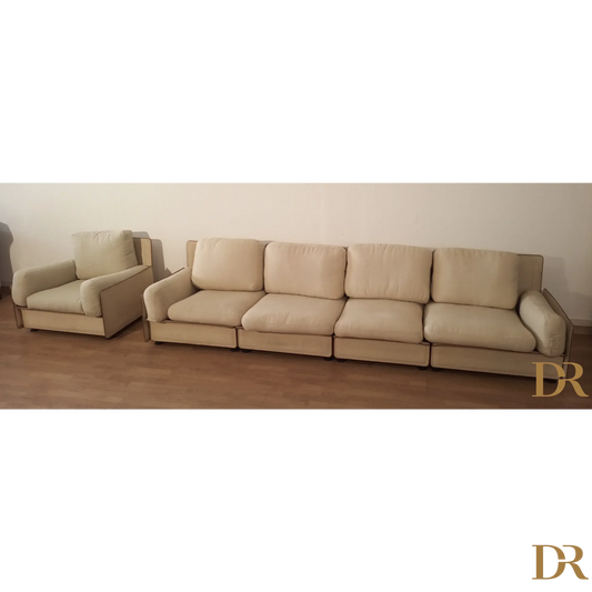 Modulares Sofa von Riccardo Arbizzoni für Zanotta 1978. Redifiori-Modell, 5er-Set. Modulares Sofa von Riccardo Arbizzoni für Zanotta 1978. Redifiori-Modell, 5er-Set