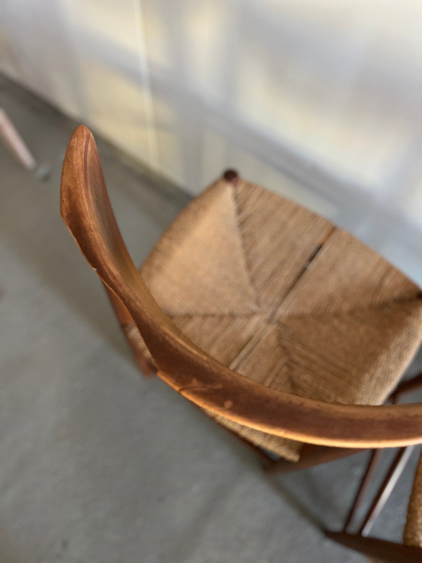 Vintage teak dining chair by Peter Hvidt